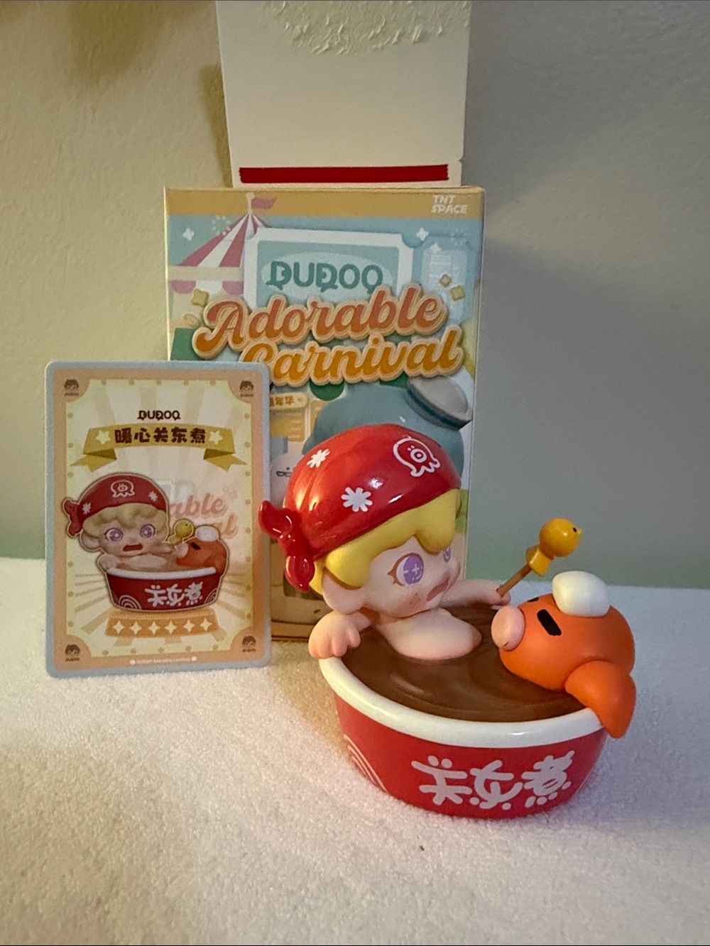 Adorable Dudoo Carnival Red Bath Toy Figure
